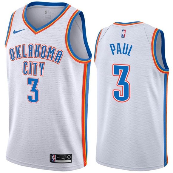 okc white jersey